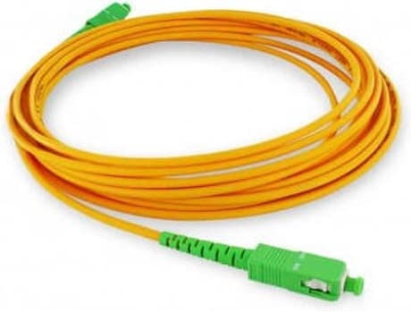 Single-mode fiberoptisk kabel, 5 meter, orange.