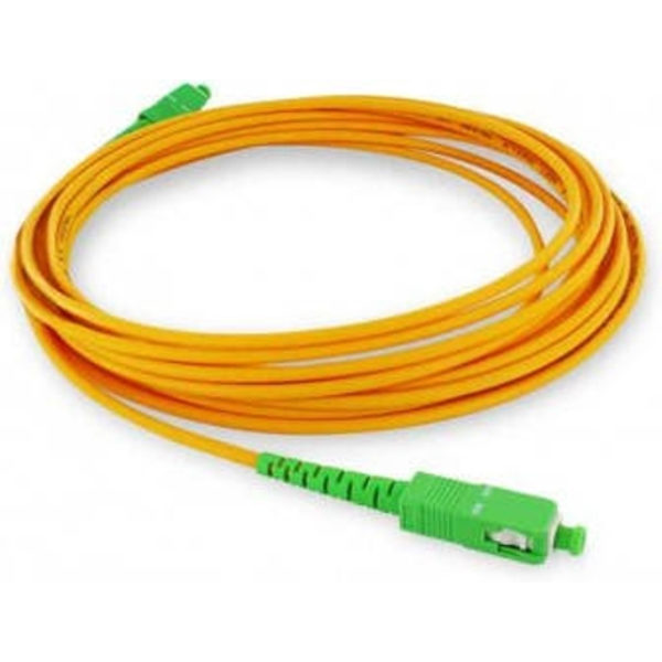 Singlemode fiberoptisk kabel, 5 meter, orange.