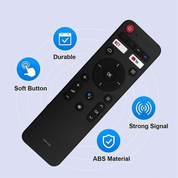 -U28 Erstatningsfjernkontroll for Smart Android TV LE40K6600G H50S6UG Black