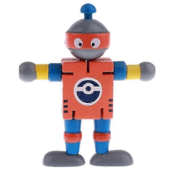 2x Flexibla Trädockor Robotar Modell Barn Spel Leksak Ställbar Gåva