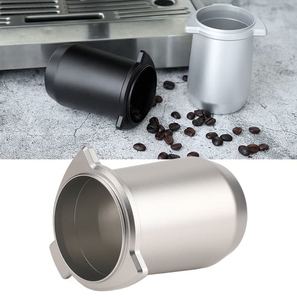 Tilbehør til espressomaskiner i aluminiumslegering, kompakt pulverføder med anti-flyvende støvdesign for bedre flow Aquaforge