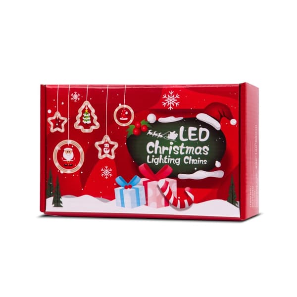 LED Juletre Gardinlys, 3m 10 USB, Varm Hvit, Vindusdekorasjon