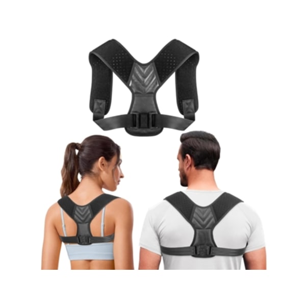 Cuich Usynlig Rygstøtte Posture Corrector (sort L)