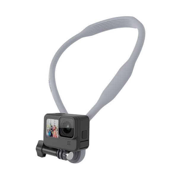 Halsmonteringsrem til GoPro DJI Insta360, rustfrit stål, justerbar, håndfri