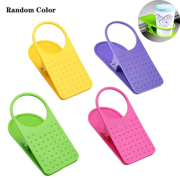 4PCS Mugghållarklämma, Multifunktionell Mugghållare för Dricksvatten, Kaffe, Husdjursskål