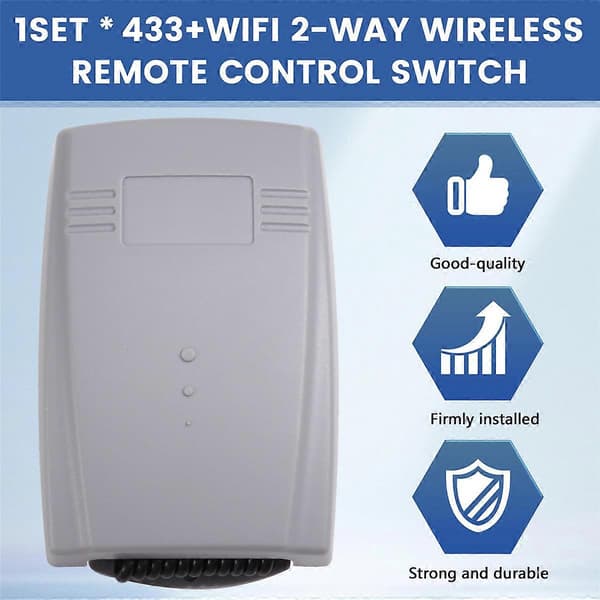Tuya WIFI Garasjeportåpner 2-kanals 433mhz Universal Fast Rullende Kode Multi Kontroller Bryter