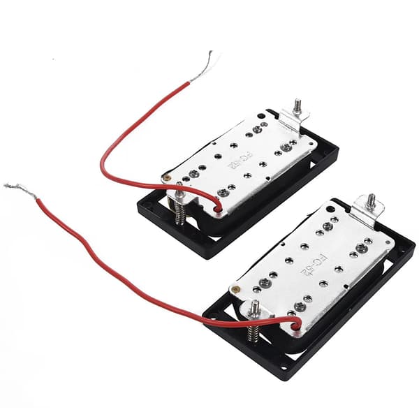 2st Open Faced Humbucker Pickups & Förkopplad Kabelhärva 2V 2T 500K Potar för LP Gitarr