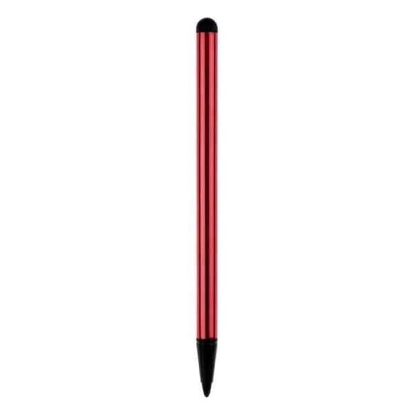 Universal Stylus 3-pak, kompatibel med iPhone iPad Samsung, gummispids, sølv sort rød