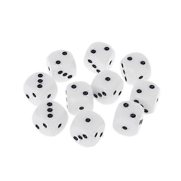 10 stk 16mm D3 Sekssidede Terningperler For Dungeons & Dragon D&D RPG Poly Desktop f