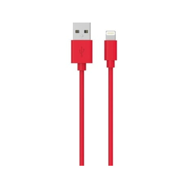 WOW USB/USB-ladekabel for iPhone, 1M - Rød