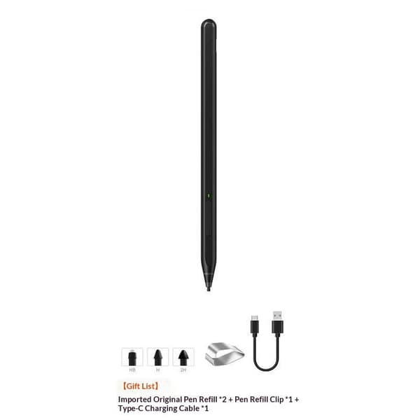 Styluspenna med 4096 tryckkänslighet för Microsoft Surface, Anti-Mistouch, Svart