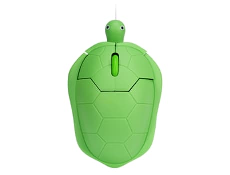 Cuich Kablet USB Optisk Mus i Skilpaddeform, 1200 DPI, med 3 Knapper, Grønn