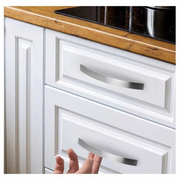 FOLAYA Möbelhandtag, 10-pack, Krom Zinklegering, Modern Design