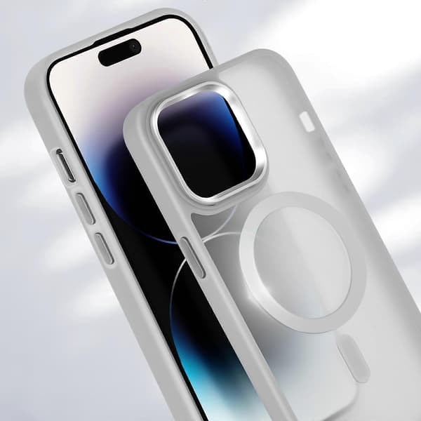 MagSafe-deksel til iPhone 14 Pro Matt Bakside Frostet Grey