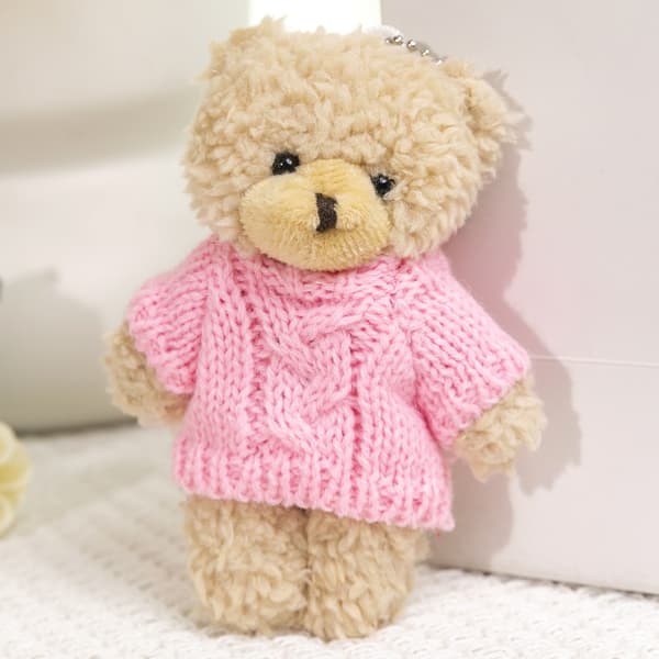 Bamse Plyslegetøjsdukke 10cm / Brown Bear Orange
