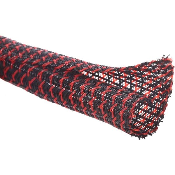 3 mm x 7,7 m sort selvlukkende kabelstrømpe