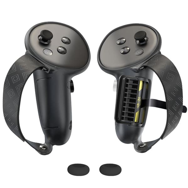 Silikone Controller Greb Cover til Meta Quest 3, Sort, Anti-Slip Beskyttende Black