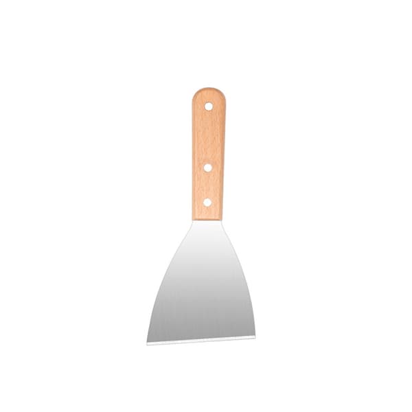 Stekespade for biff, burger, BBQ, Teppanyaki og matlaging, håndtak i bøk Beech Handle