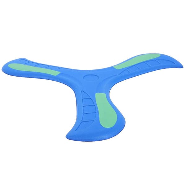 Selvlysende boomerang til børnefester, blå, holdbart design, 1 stk. Blue 0.00X0.00X0.00CM