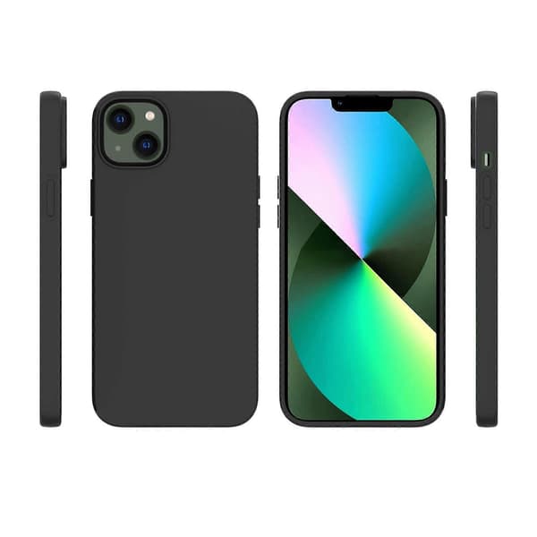 Til iPhone 14 Fuld Mat TPU Telefoncover (Sort) Black