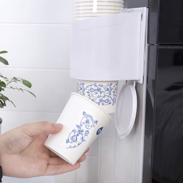 Engangs papirkoppholder, støvfri dispenser, automatisk vannkoppholder