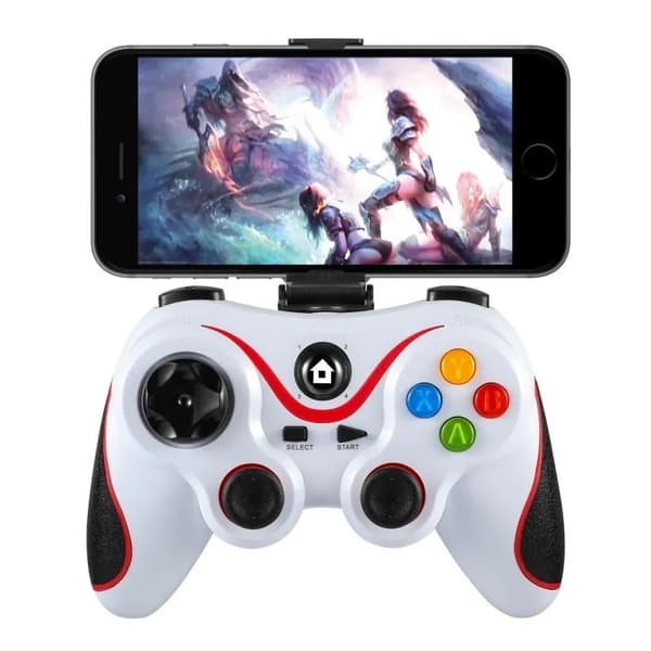 Bluetooth-spelkontroll för smartphone och surfplatta, ergonomisk, universell black