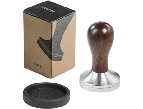 51 mm kaffestopper med 304 rustfritt stållokk, Aquaforge flat base