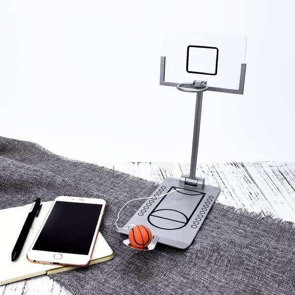 Minifällbart bordsbasketspel för skrivbordslek, ljusgrå Light Grey