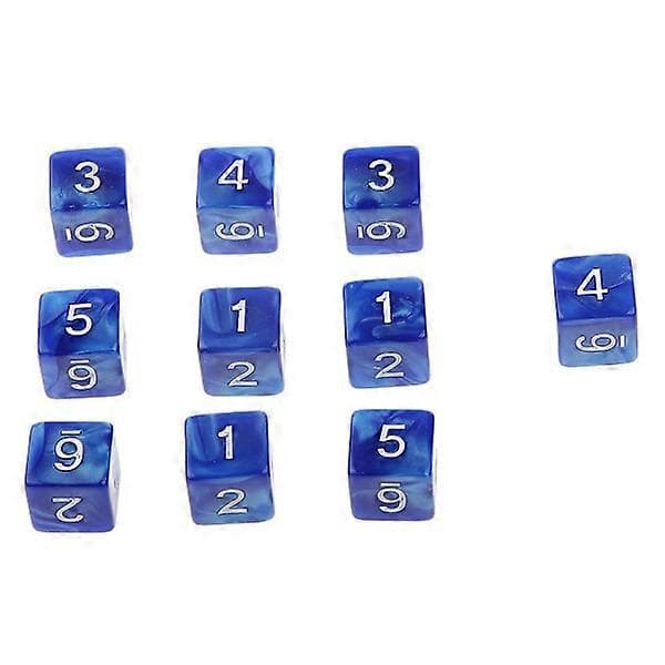 20 st 6-sidiga tärningar 6 d polyedriska tärningar för dungeons and dragons brädspel