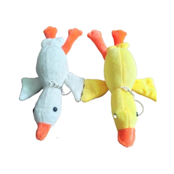 Hanhipehmo riipus repun koristeeksi White With Legs21cm