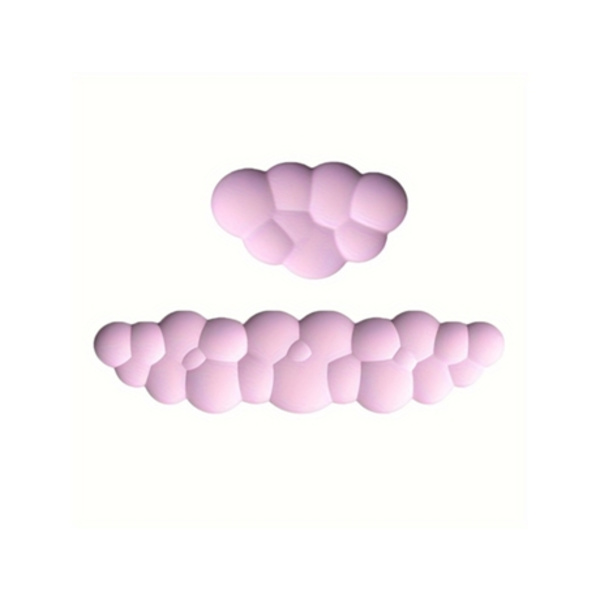 CUICH Ergonomiskt handledsstödset i memory foam med rosa handledsstöd