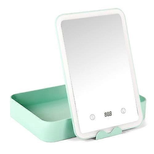 FD001 LED Dæmpbar Makeup Med Opbevaring Makeupboks Mint Green