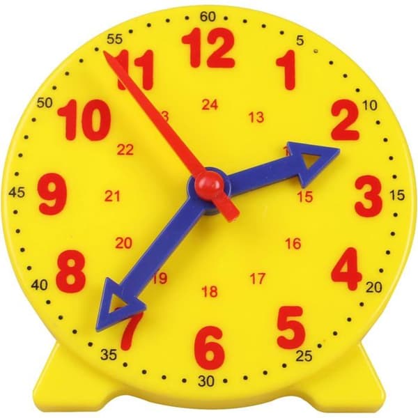 Læreur, undervisnings- og tidsdemonstrationsurmodel, 4 tommer, 12/24 timer