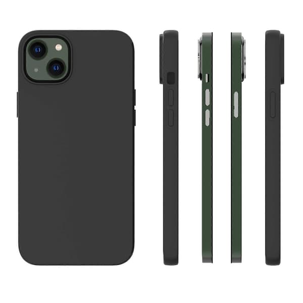 Til iPhone 14 Fuld Mat TPU Telefoncover (Sort) Black