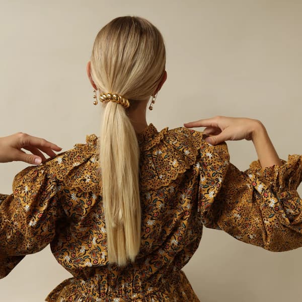 Hårring i rustfrit stål til hestehale-styling JDH2403005