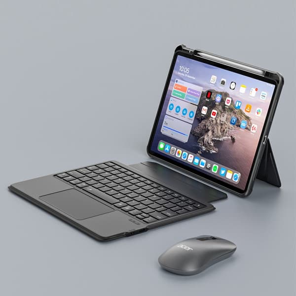 Magnetisk tastaturetui til iPad Pro 11 (2024), Bluetooth, Baggrundsbelyst, Sort