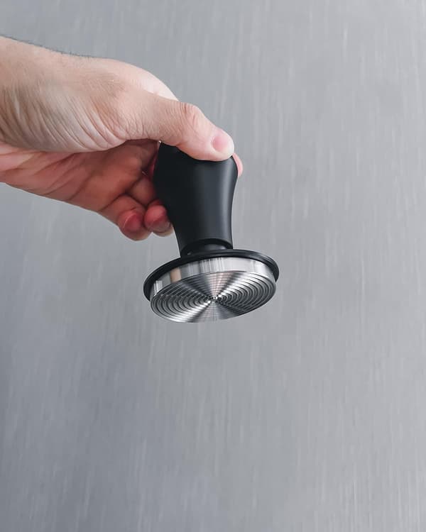53,3 mm fjær tamper for espresso kaffe med rustfritt stål Aquaforge