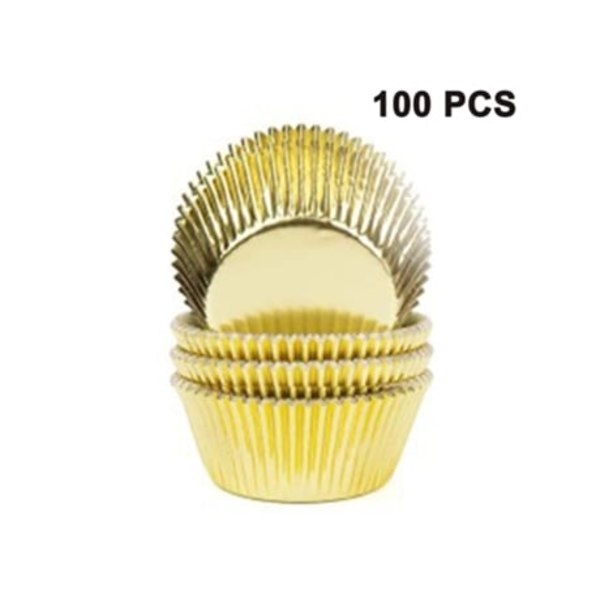 100 Mini muffinsformar i papper