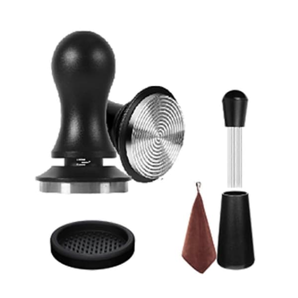 Sett med 5 espressokaffetilbehør, espressokaffe-stamper, 53 mm Aquaforge