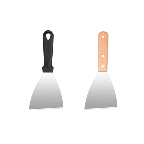 Stekspade för biff, hamburgare, BBQ, Teppanyaki och matlagning, PP-handtag Plastic PP Handle