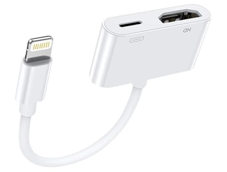 HDMI-adapter til iPhone til TV HDMI1211-Y9 Hvid