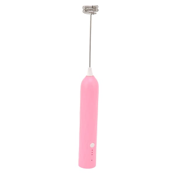 Mini Håndholdt Elektrisk Eggvisp, Rosa, Trådløs Melkeskummer, Multifunksjonell Blender Rører