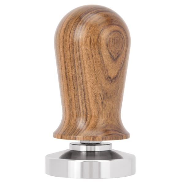 Aquaforge Kaffestopper i tre med flat base i rustfritt stål