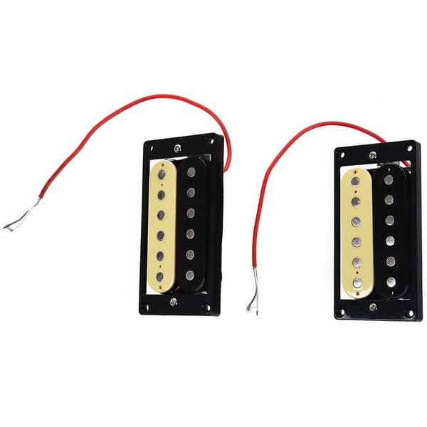 2st Open Faced Humbucker Pickups & Förkopplad Kabelhärva 2V 2T 500K Potar för LP Gitarr