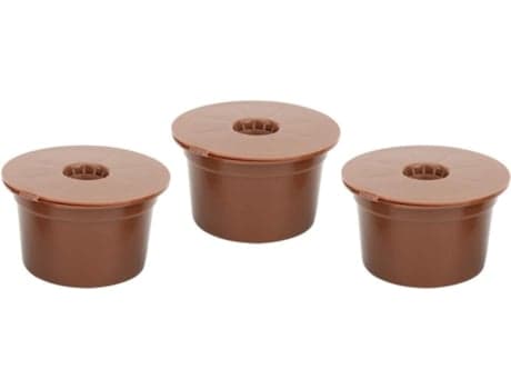 3-delt kaffefiltersett i plast for kaffemaskin, gjenbrukbart tilbehør, Aquaforge-påfyll