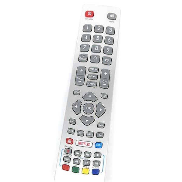 Ersättningsfjärrkontroll för Sharp Smart LED TV Controle silver