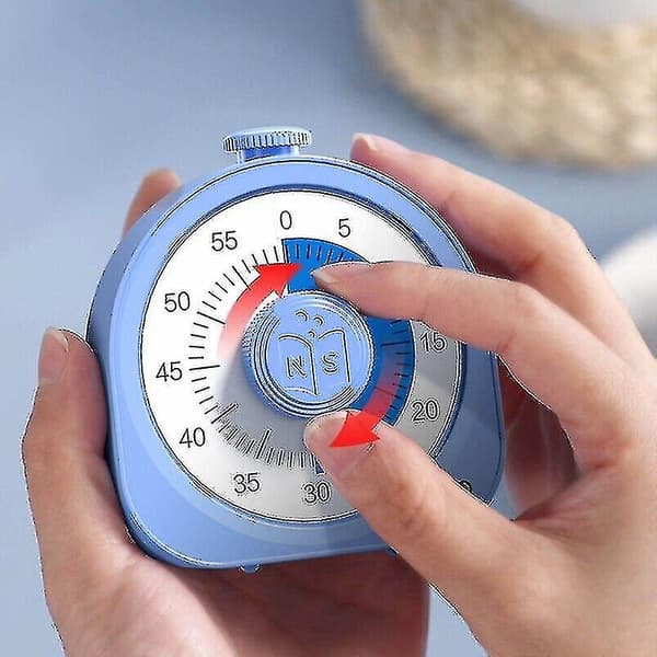 60-minutters visuel timer klasseværelse nedtællingstimer lydløs timer til børn og voksne