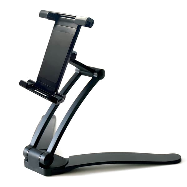 2-i-1 Tablet Holder, Væg & Bærbar, Passer til 5\"-12.9\" Enheder, Sort