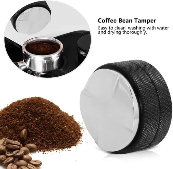 Kalibrerad trycktamper för kaffe/espresso, 58 mm rostfritt stål, Aquaforge