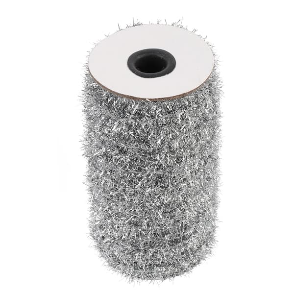 Glittergirlander til juletre, sølvmetallisk streamer, festdekor